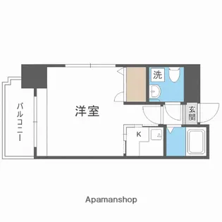 エステートモア警固【4階】の間取り