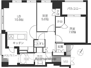 シティハウスけやき通り【5階】の間取り
