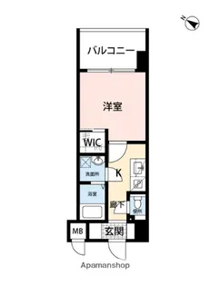 福岡県福岡市博多区博多駅南3丁目【マンション】の間取り