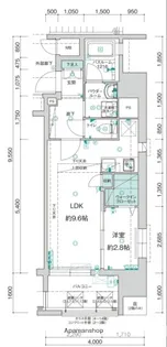 アクタス薬院グランプレイス【5階】の間取り