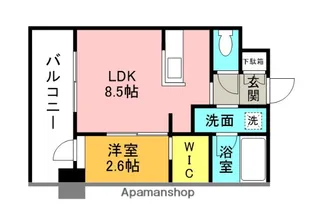 アルティザ博多ベイコート【8階】の間取り