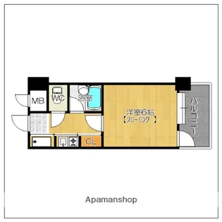 ポルグラシア大手門【10階】の間取り