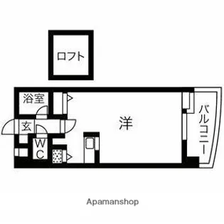 サンセーヌ大名【8階】の間取り