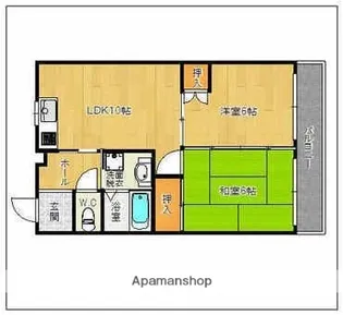 エルム西大濠【3階】の間取り