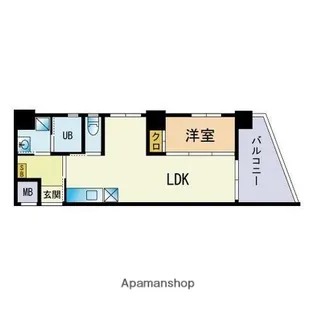 福岡県福岡市博多区堅粕2丁目【マンション】の間取り