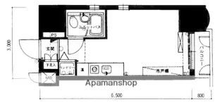 ロマネスク天神アネックス.【5階】の間取り