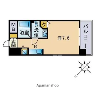 1Rの間取り画像