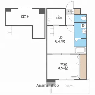 レジディア天神【12階】の間取り