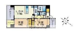 バルセロナ薬院【12階】の間取り
