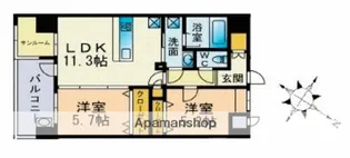バルセロナ薬院【12階】の間取り