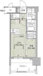 グランフォーレ博多ウォーターフロント【13階】の間取り