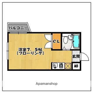 モントーレ地行【2階】の間取り