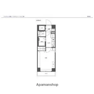 ビエラコート西新(旧シーサイド松風)【7階】の間取り