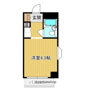 ロマネスク西新オレンジ通り【10階】の間取り