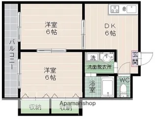アドバンス倉光【2階】の間取り