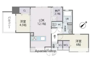 MODERN ASPIRATION平尾駅前【5階】の間取り