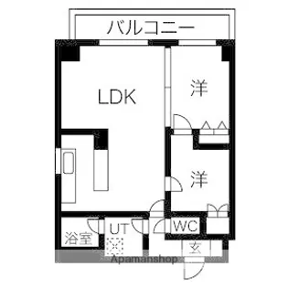 ディーフラット大濠2【3階】の間取り
