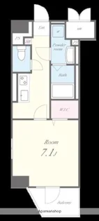 ドゥ バーグ 渡辺通【8階】の間取り