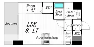 YAKUIN 037 RESIDENCE 旧)薬院SUR【5階】の間取り