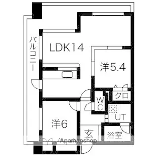 ラピスラズリ・カーサ【9階】の間取り