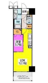 ラフィーネ大手門【8階】の間取り