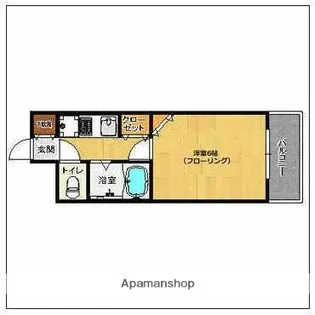 エステートモア天神倶楽部【11階】の間取り