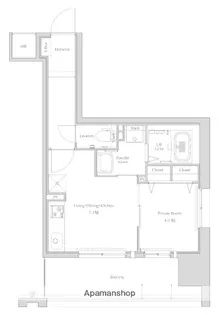 福岡県福岡市博多区吉塚5丁目【マンション】の間取り