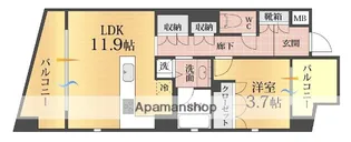赤坂ラテ【5階】の間取り
