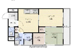 朝日プラザ赤坂Ⅱ【4階】の間取り