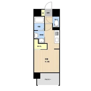 LIBTH西公園【0701号室】の間取り