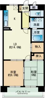 ホワイティ西新Ⅱ【3階】の間取り