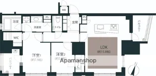 プレミスト赤坂けやき通り【6階】の間取り