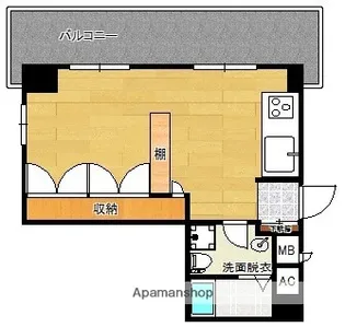 秀和警固レジデンス【8階】の間取り
