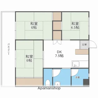 小笹カステリアB棟【3階】の間取り