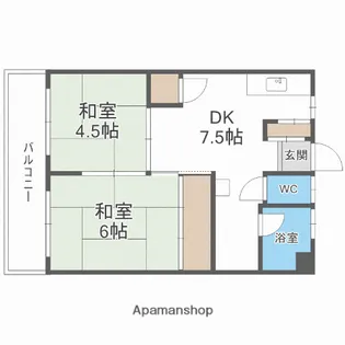 小笹カステリアA棟【3階】の間取り