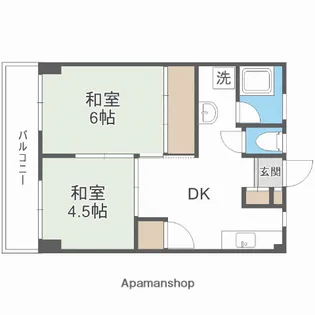 小笹カステリアA棟【4階】の間取り