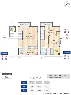 RESIDENCE城西【2階】の間取り