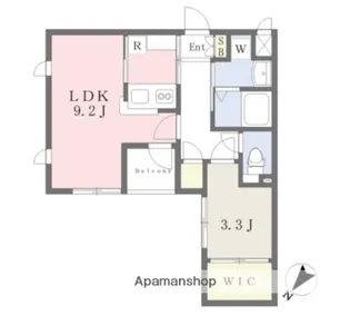 アイディール博多【306号室】の間取り