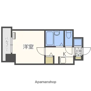 ルピエ荒戸【4階】の間取り