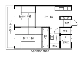 小笹カステリアC棟【4階】の間取り