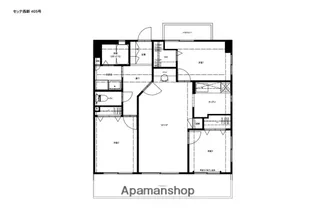 セッテ西新【4階】の間取り