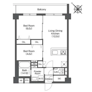 HAKATA STATION SOUTH【3階】の間取り