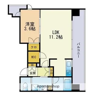 クラス博多駅南【10階】の間取り