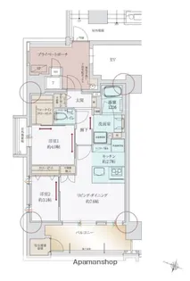 ザ・サンメゾン大濠公園【3階】の間取り