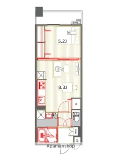 ディー・ウイングタワー【13階】の間取り
