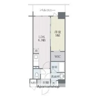 モダンパラッツォ博多SUR【9階】の間取り