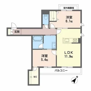 SHAMAISON COURAGEⅥ【2階】の間取り