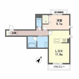 SHAMAISON COURAGEⅥ【3階】の間取り