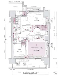 ザ・パークハウス大濠翠景【2階】の間取り