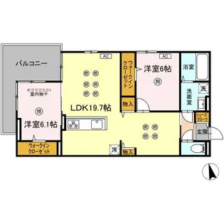 リトルノナチカ【2階】の間取り